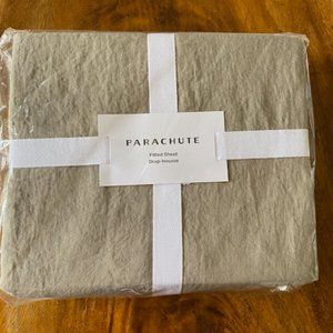Parachute Fawn Linen Fitted Sheet Full - NWT